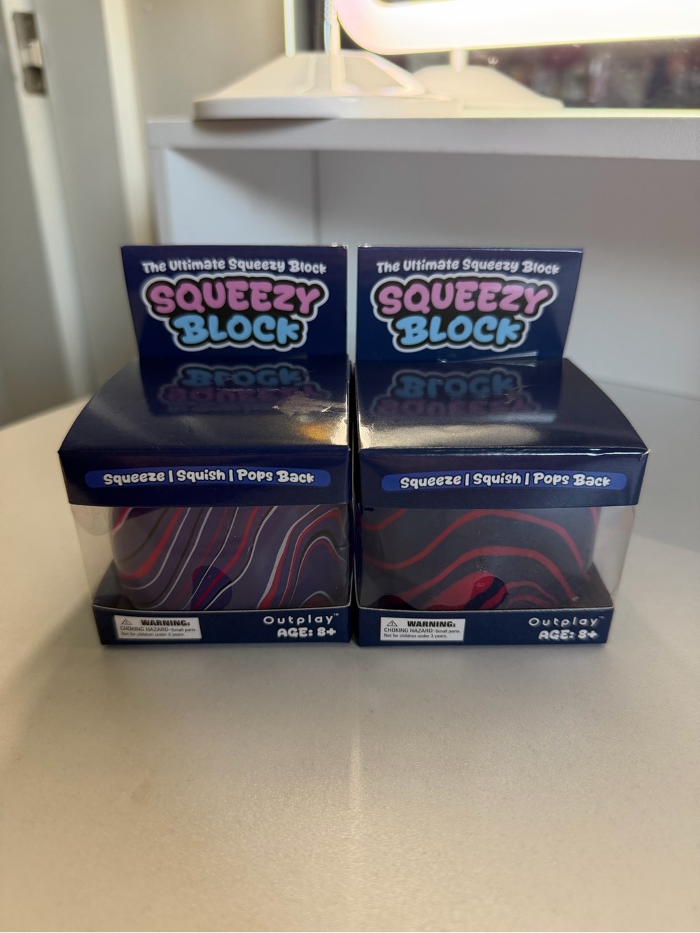The Ultimate Squeezy Block Sensory Fidget Toy Stress Ball Ice Cube Squishy - Picture 3 of 5